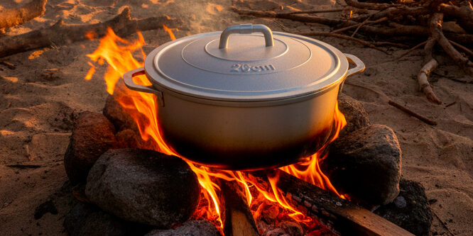CARI DE POULET au feu de bois
